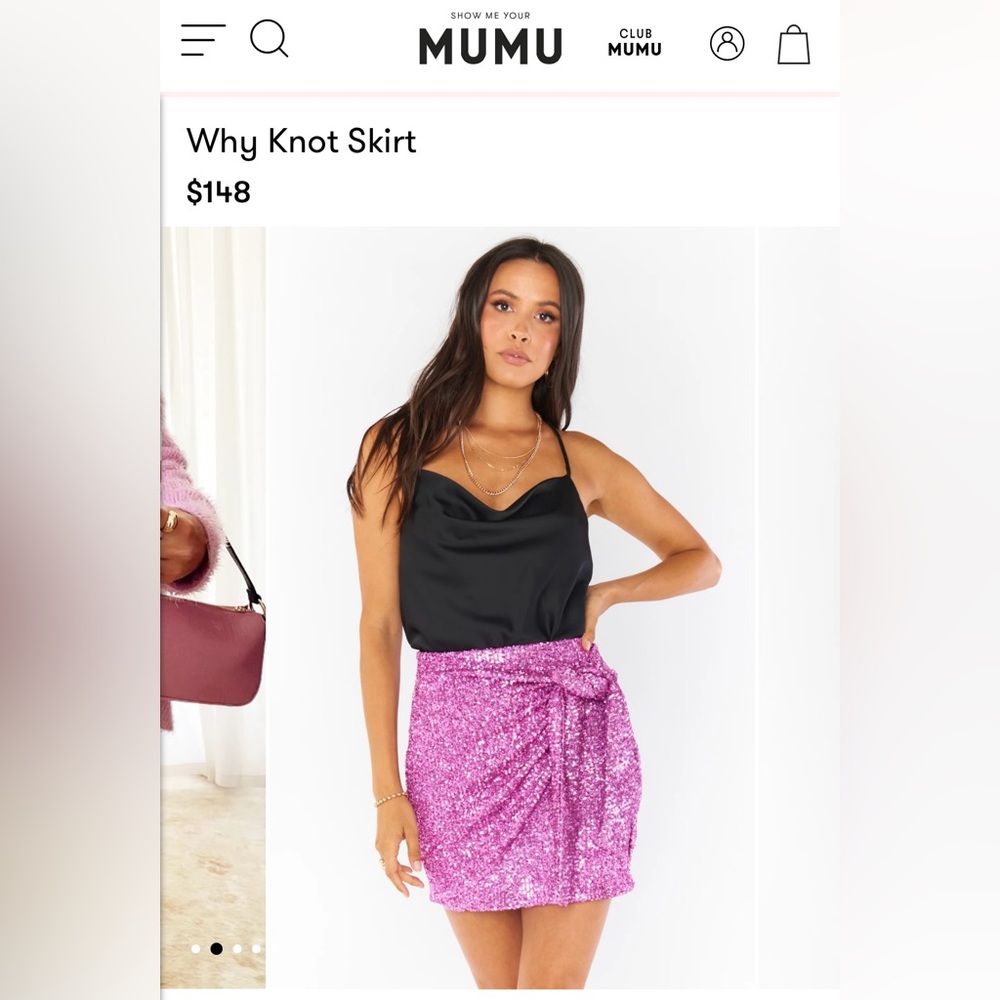 Show me your mumu why knot skirt